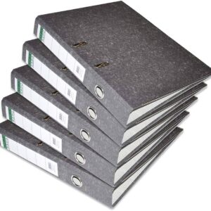 fis lever arch file – heavy duty grey office file for secure document storage